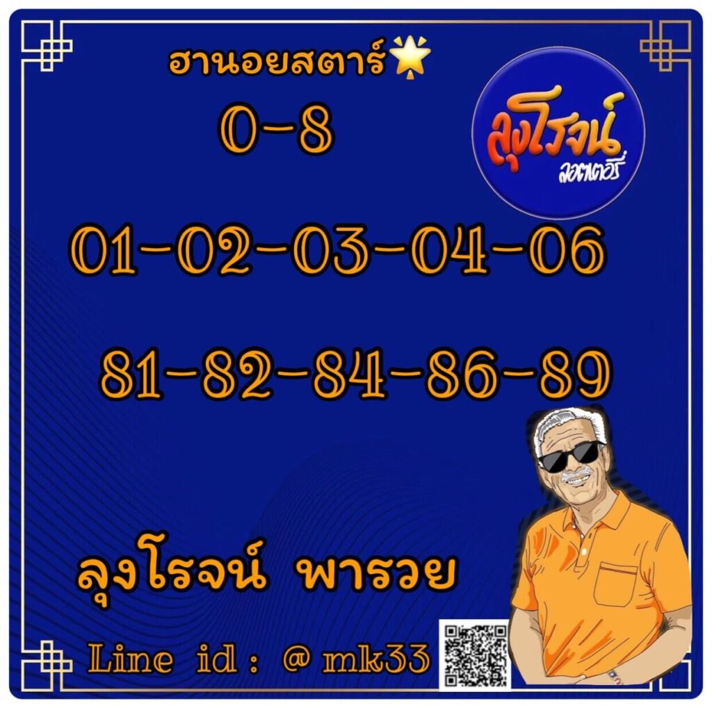 แนวทางหวยฮานอย 12/1/65 ชุดที่ 15