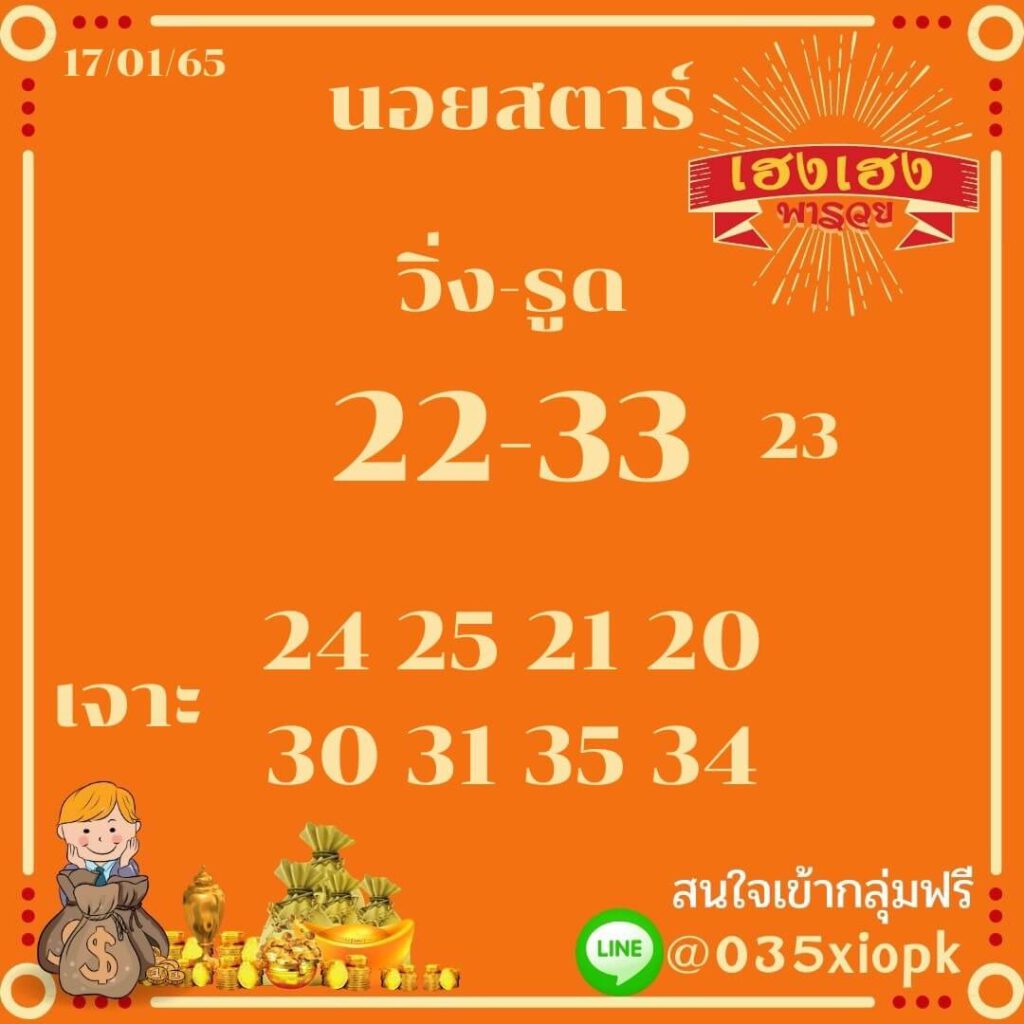 แนวทางหวยฮานอย 17/1/65 ชุดที่ 11