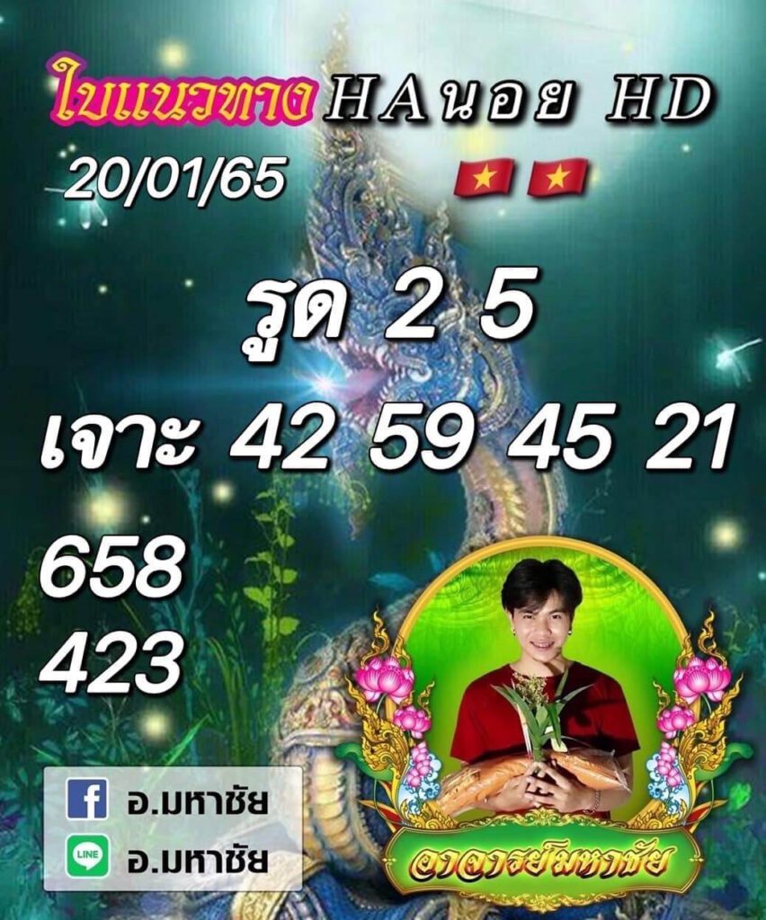 แนวทางหวยฮานอย 20/1/65 ชุดที่ 16