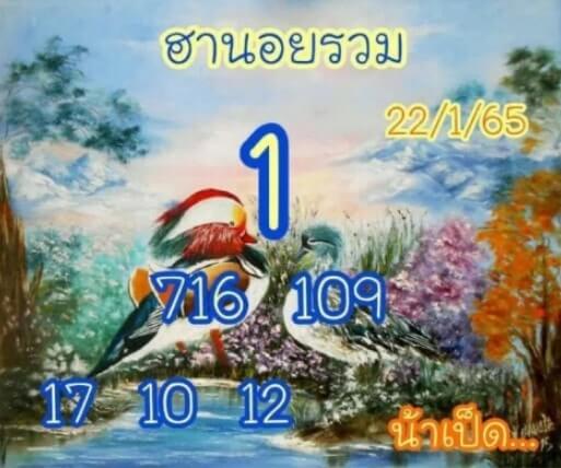 แนวทางหวยฮานอย 22/1/65 ชุดที่ 3