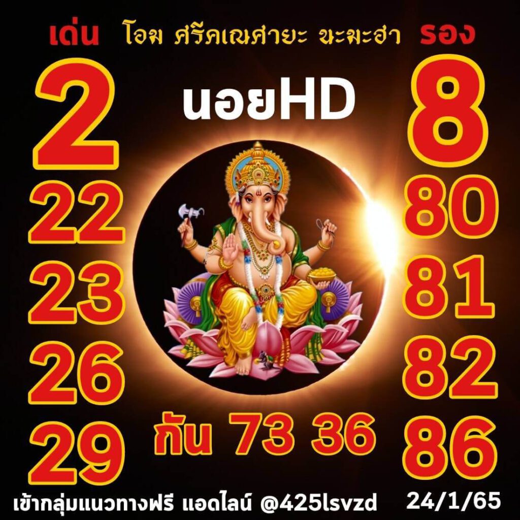 แนวทางหวยฮานอย 24/1/65 ชุดที่ 1