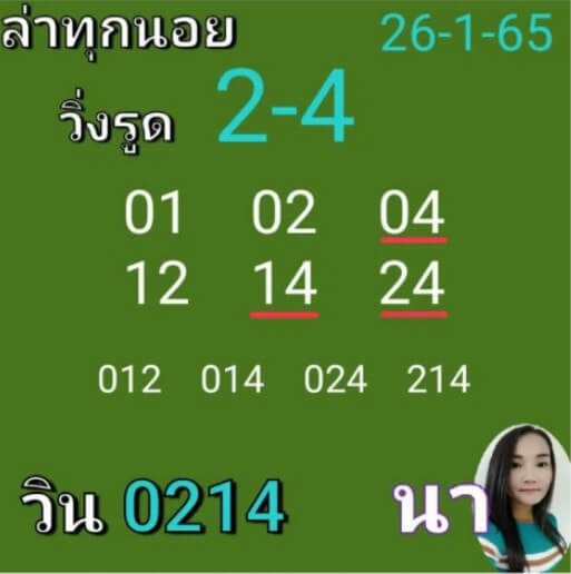 แนวทางหวยฮานอย 26/1/65 ชุดที่ 18