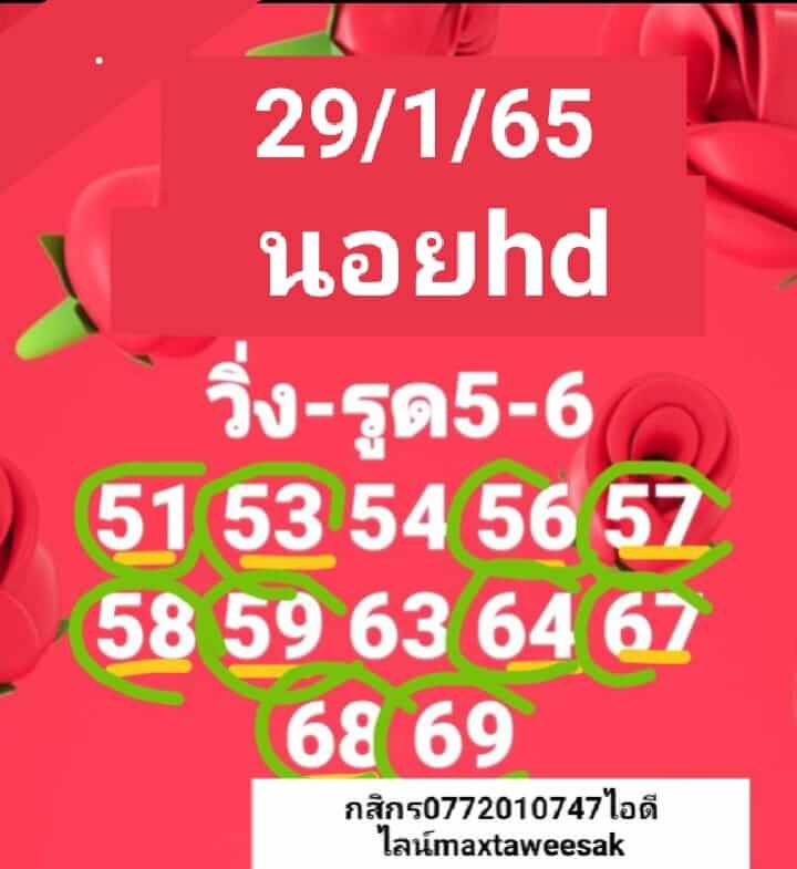 แนวทางหวยฮานอย 29/1/65 ชุดที่ 3