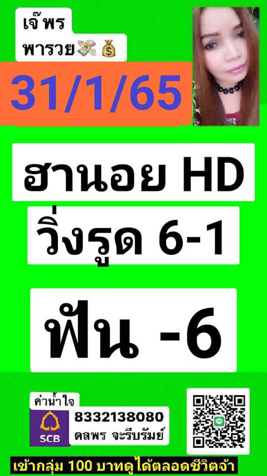 แนวทางหวยฮานอย 31/1/65 ชุดที่ 14