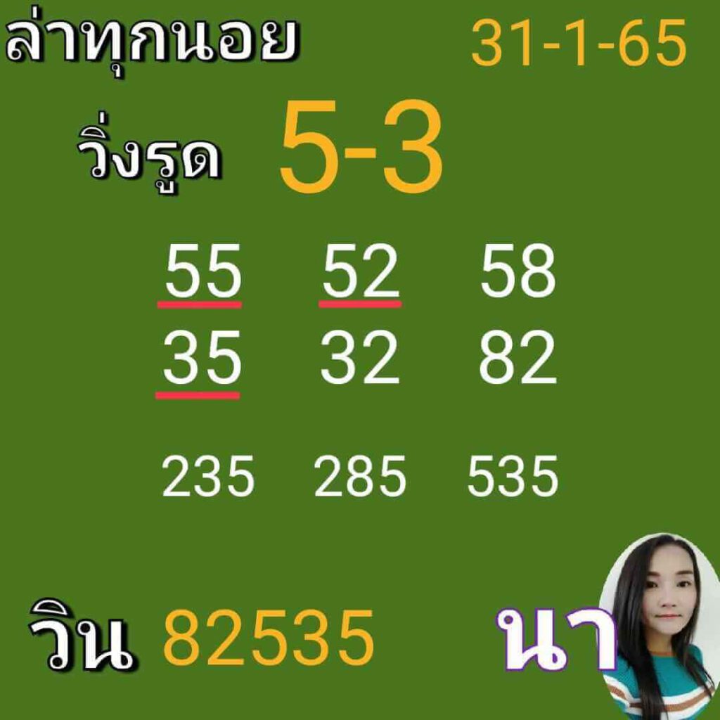 แนวทางหวยฮานอย 31/1/65 ชุดที่ 17