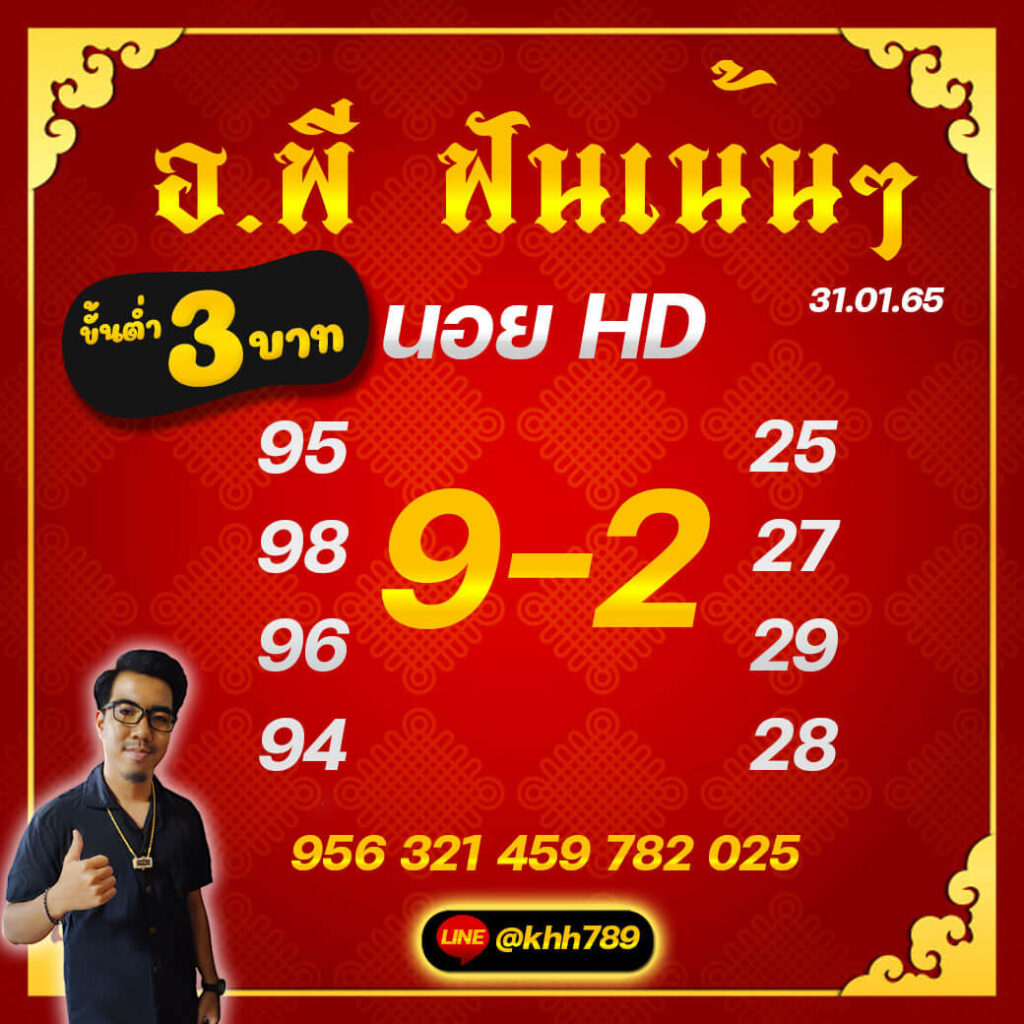 แนวทางหวยฮานอย 31/1/65 ชุดที่ 3