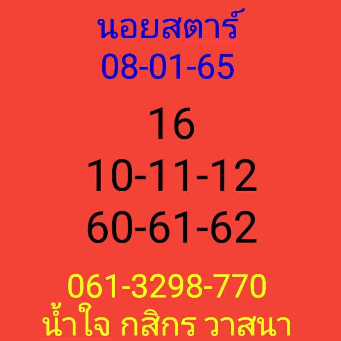 แนวทางหวยฮานอย 8/1/65 ชุดที่ 18