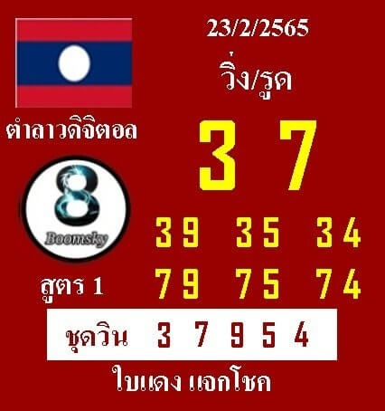 แนวทางหวยลาว 23/2/65 ชุดที่ 14