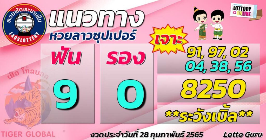 แนวทางหวยลาว 28/3/65 ชุดที่ 12