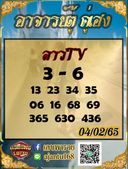 แนวทางหวยลาว 4/2/65 ชุดที่ 11