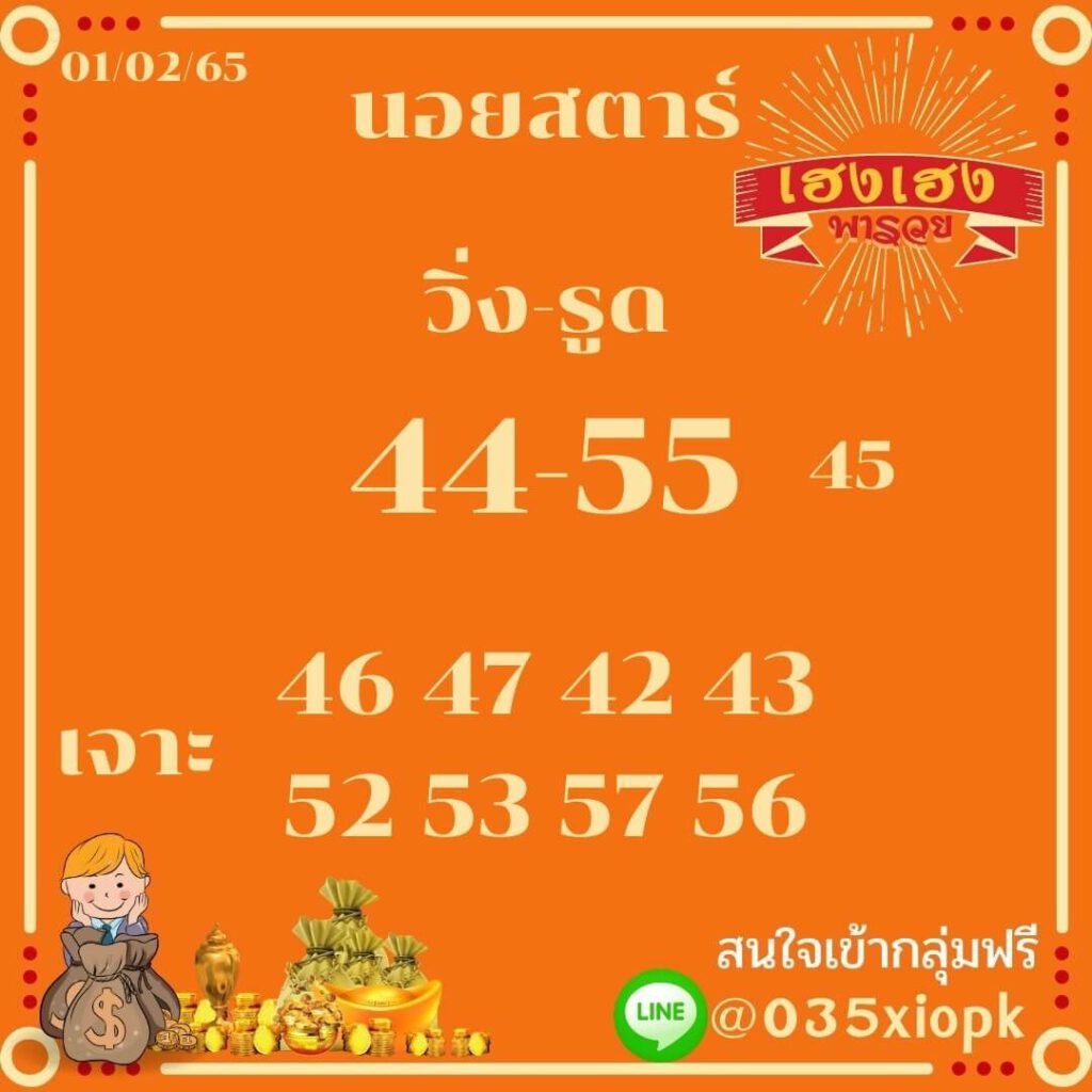 แนวทางหวยฮานอย 1/2/65 ชุดที่ 6