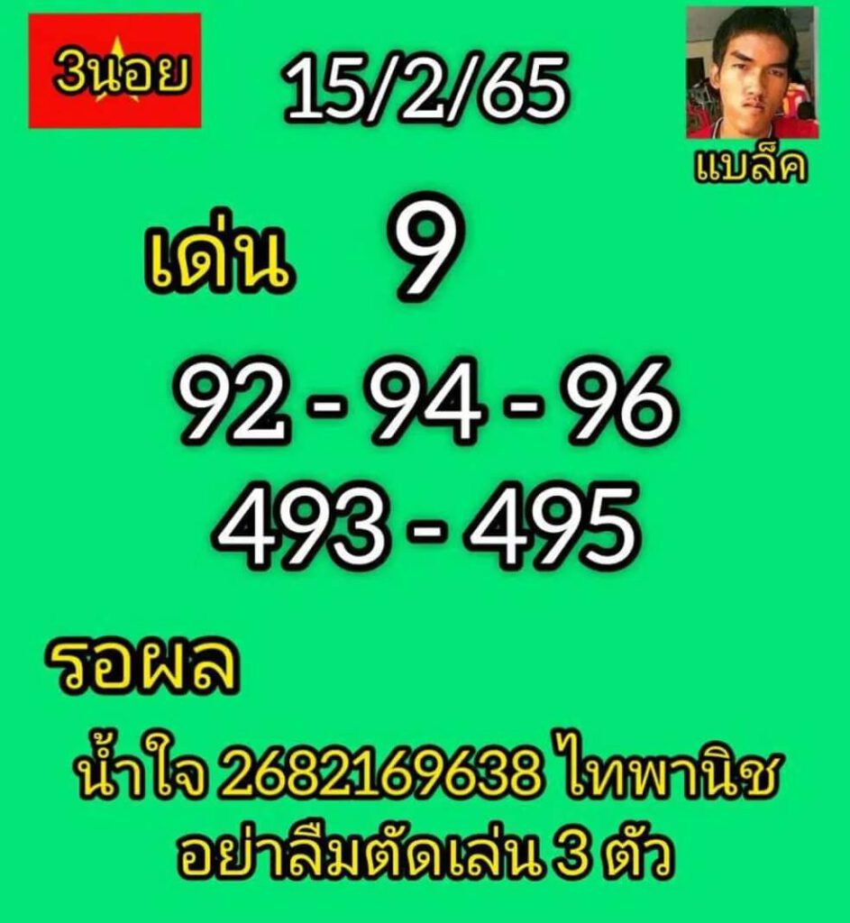 แนวทางหวยฮานอย 15/2/65 ชุดที่ 12