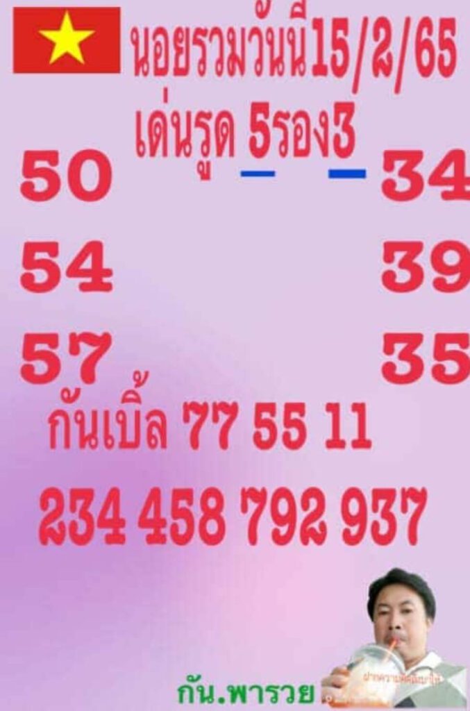 แนวทางหวยฮานอย 15/2/65 ชุดที่ 13