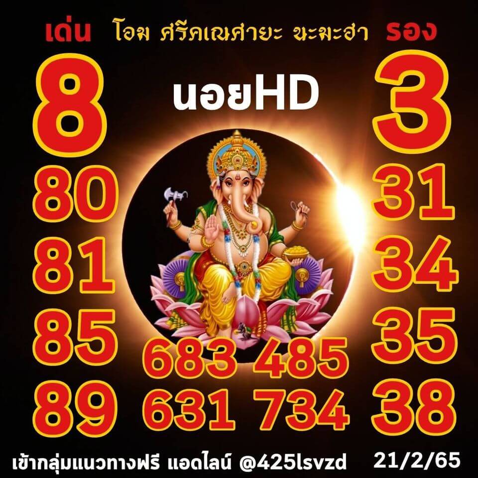 แนวทางหวยฮานอย 21/2/65 ชุดที่ 16