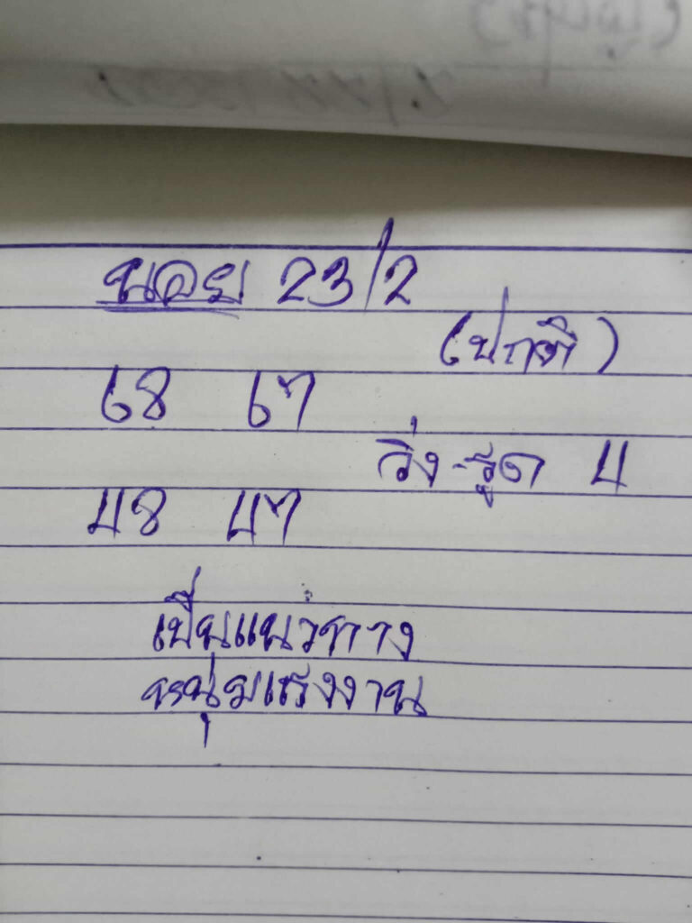 แนวทางหวยฮานอย 23/2/65 ชุดที่ 20