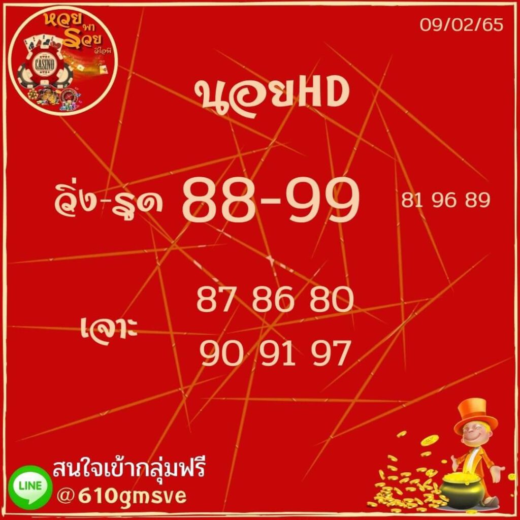 แนวทางหวยฮานอย 9/2/65 ชุดที่ 12