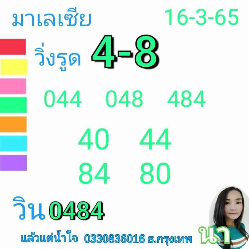 แนวทางหวยมาเลย์ 16/3/65 ชุดที่ 11