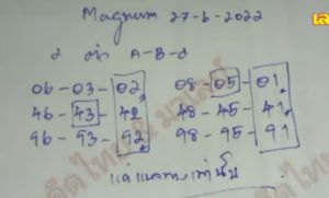 แนวทางหวยมาเลย์ 27/3/65 ชุดที่ 3