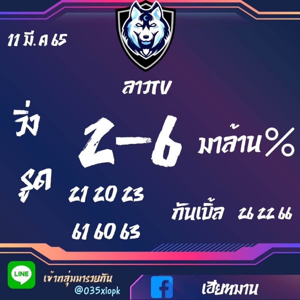 แนวทางหวยลาว 11/3/65 ชุดที่ 13