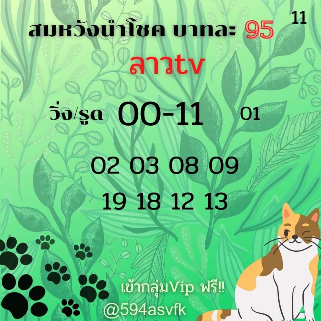 แนวทางหวยลาว 11/3/65 ชุดที่ 14