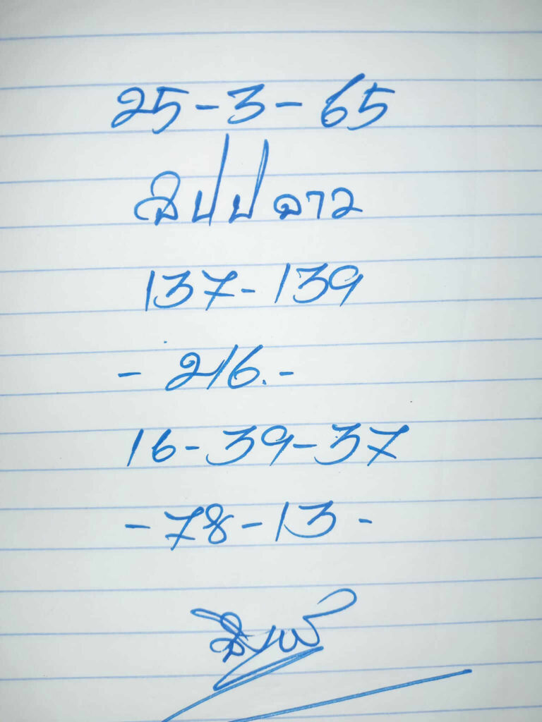 แนวทางหวยลาว 25/3/65 ชุดที่ 12