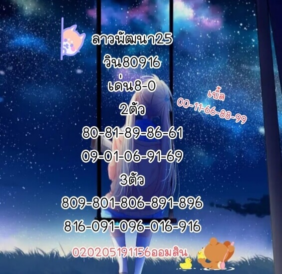 แนวทางหวยลาว 25/3/65 ชุดที่ 9