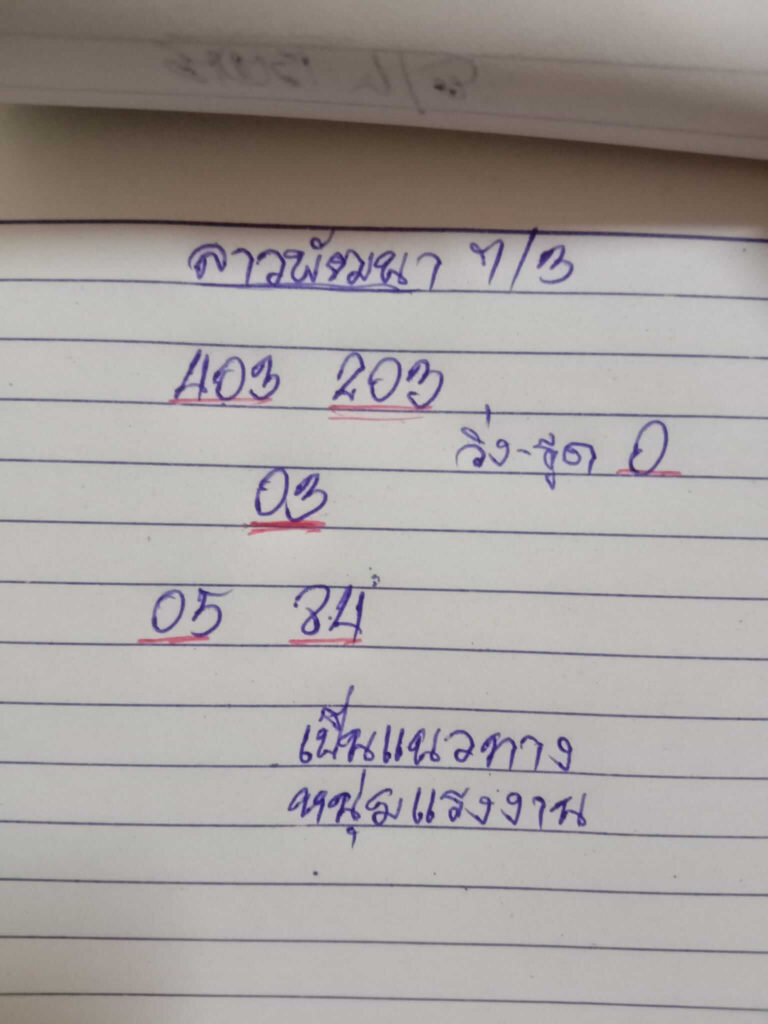 แนวทางหวยลาว 7/3/65 ชุดที่ 19