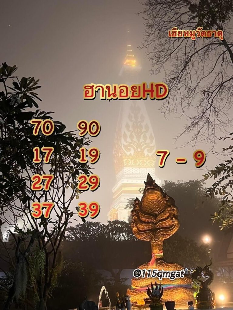 แนวทางหวยฮานอย 12/3/65 ชุดที่ 9