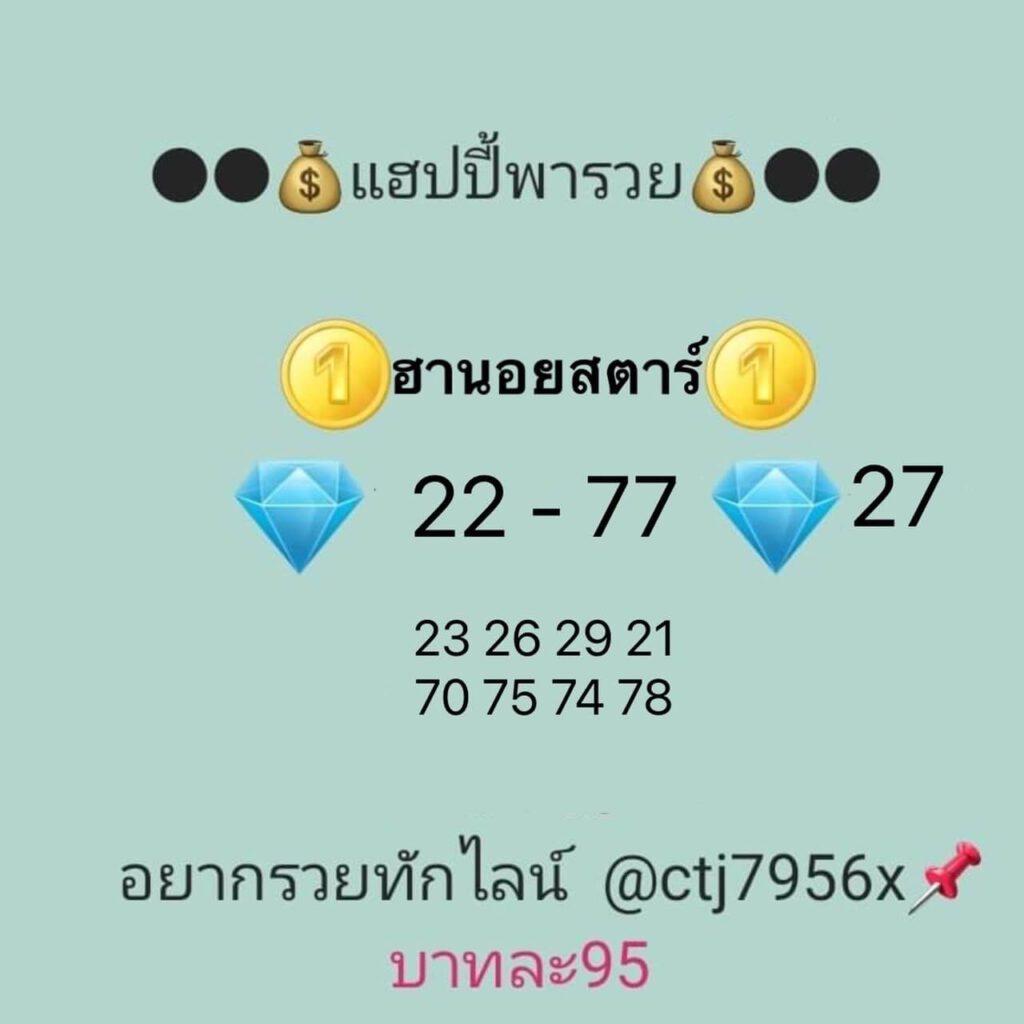 แนวทางหวยฮานอย 25/3/65 ชุดที่ 18