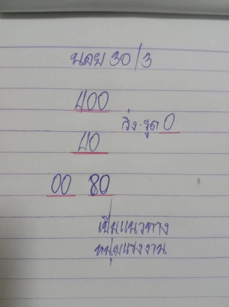 แนวทางหวยฮานอย 30/3/65 ชุดที่ 2