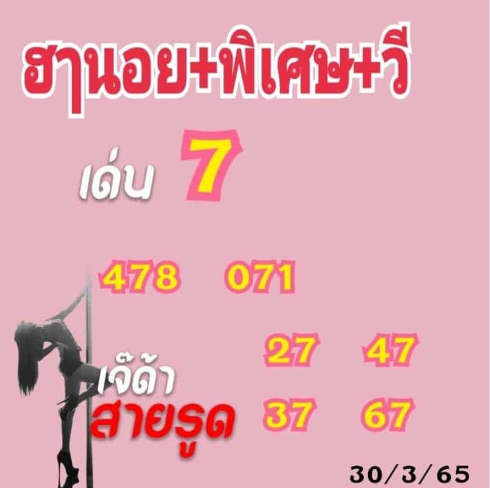 แนวทางหวยฮานอย 30/3/65 ชุดที่ 8