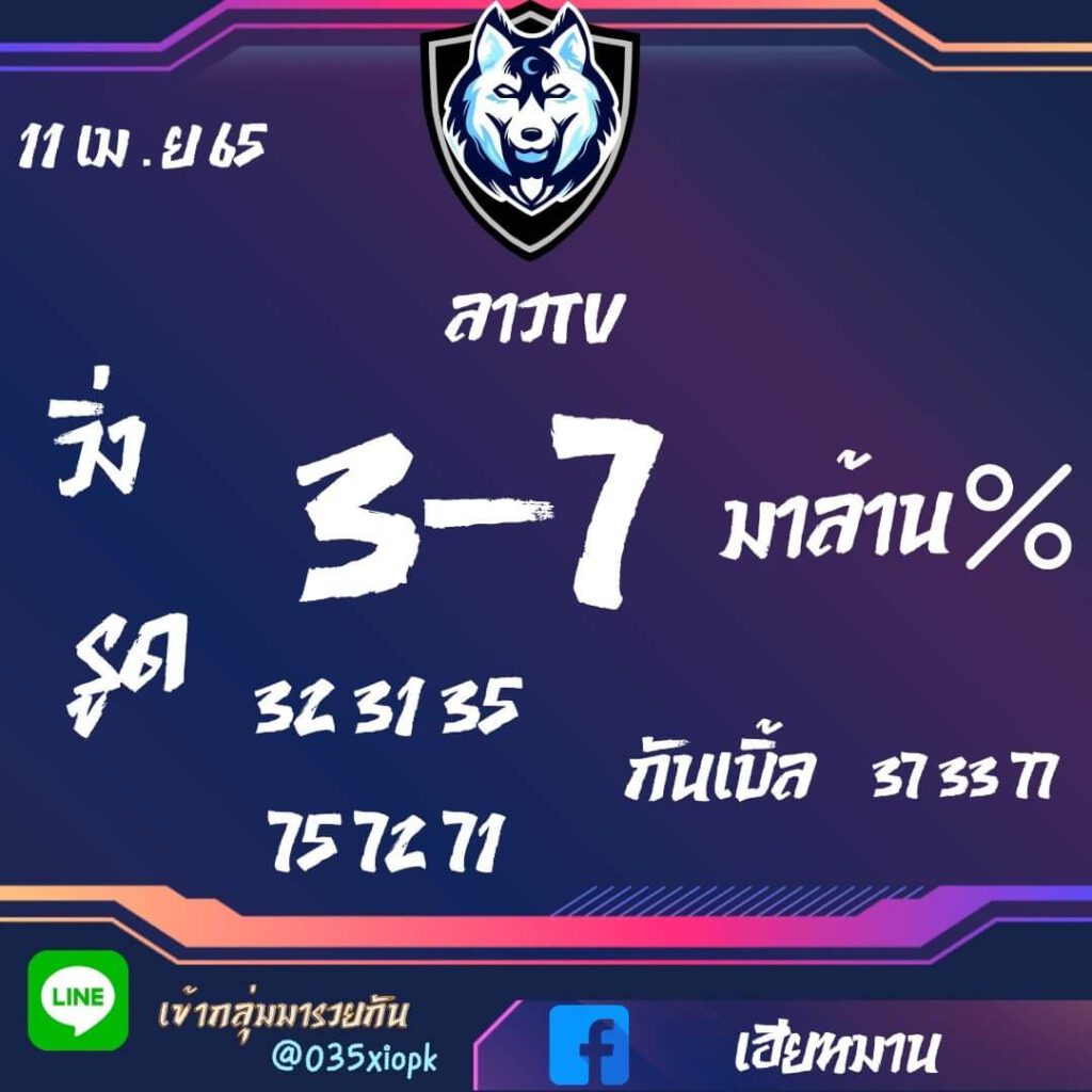 แนวทางหวยลาว 11/4/65 ชุดที่ 7