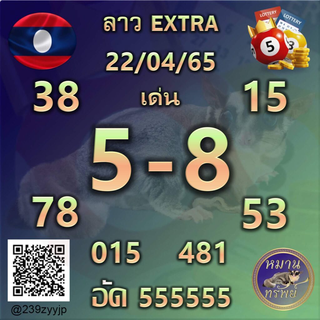 แนวทางหวยลาว 22/4/65 ชุดที่ 18