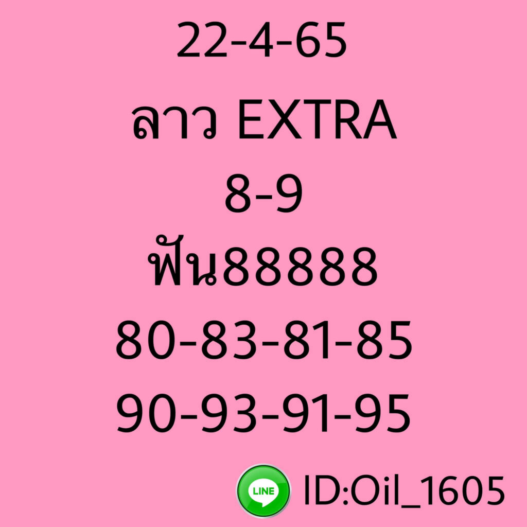 แนวทางหวยลาว 22/4/65 ชุดที่ 20