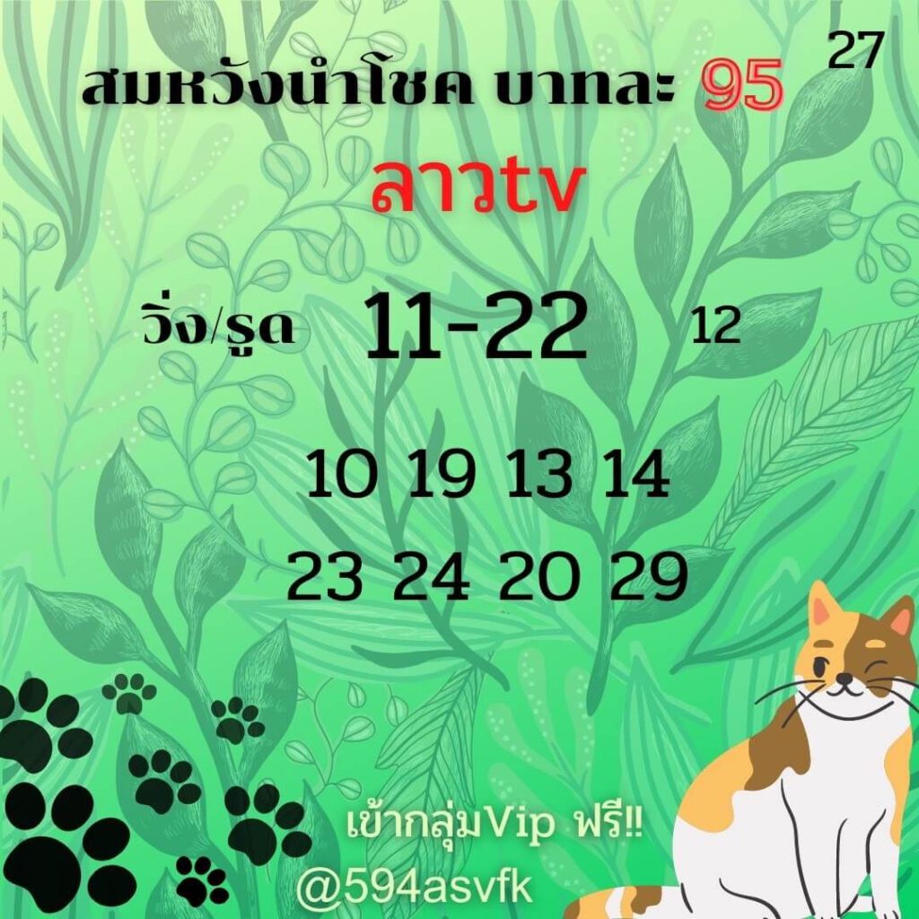 แนวทางหวยลาว 27/4/65 ชุดที่ 15