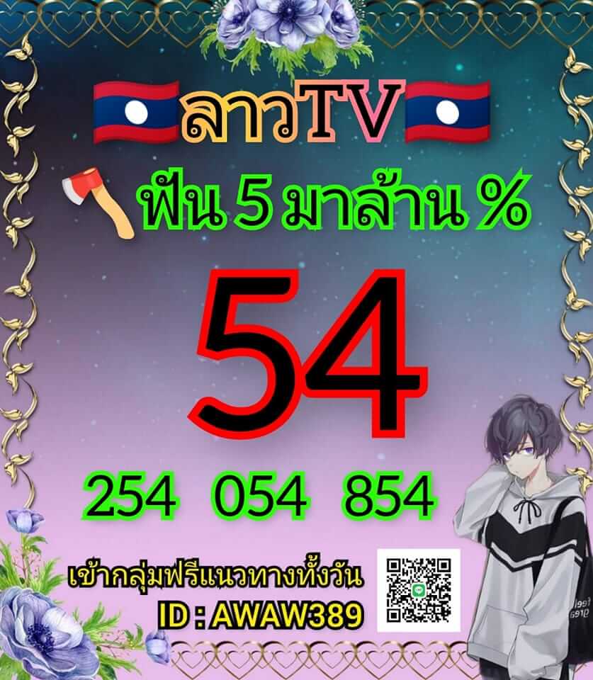 แนวทางหวยลาว 4/4/65 ชุดที่ 20