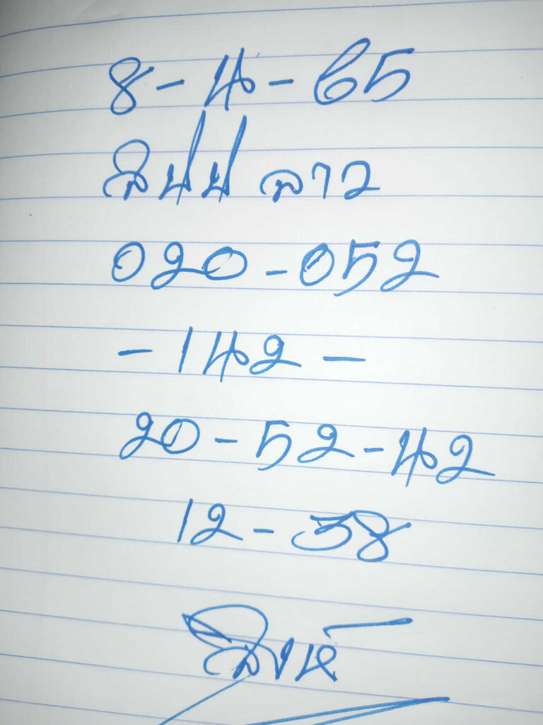 แนวทางหวยลาว 8/4/65 ชุดที่ 20