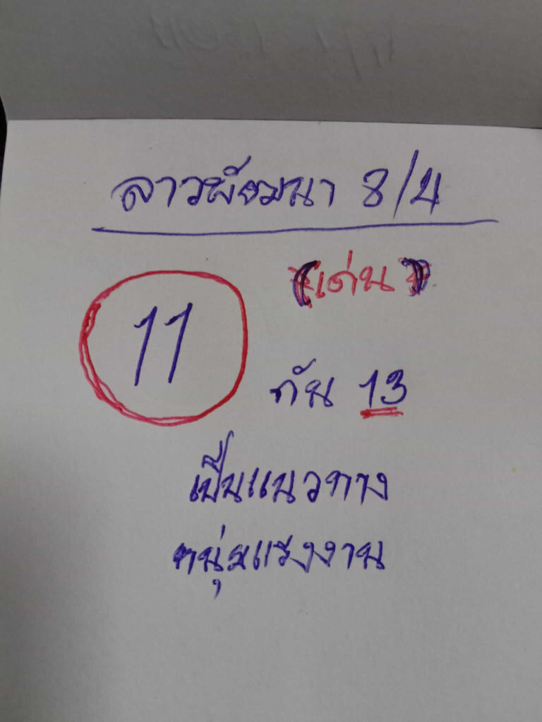 แนวทางหวยลาว 8/4/65 ชุดที่ 8