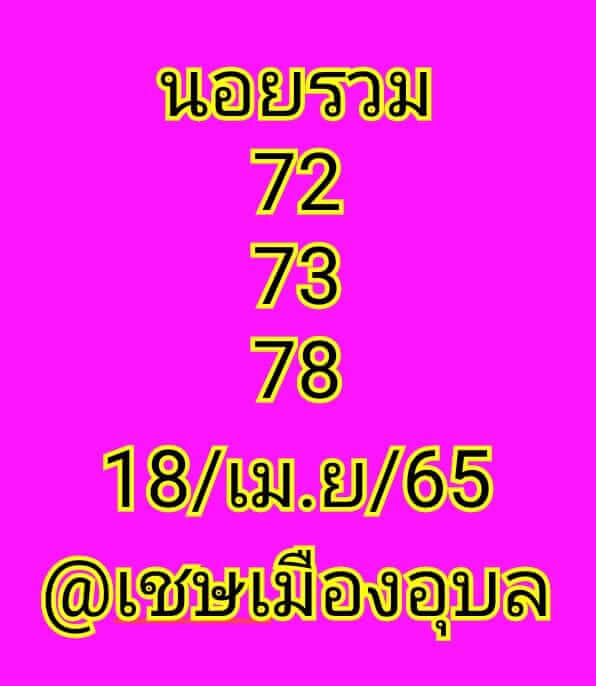 แนวทางหวยฮานอย 18/4/65 ชุดที่ 20