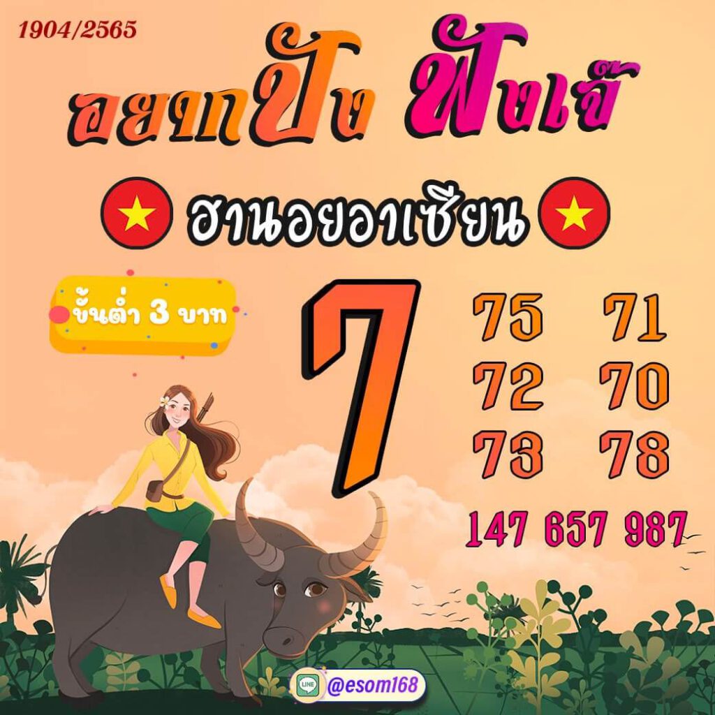 แนวทางหวยฮานอย 19/4/65 ชุดที่ 12