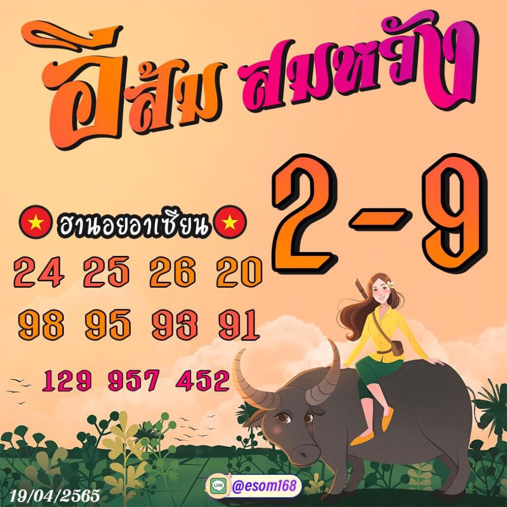 แนวทางหวยฮานอย 19/4/65 ชุดที่ 13