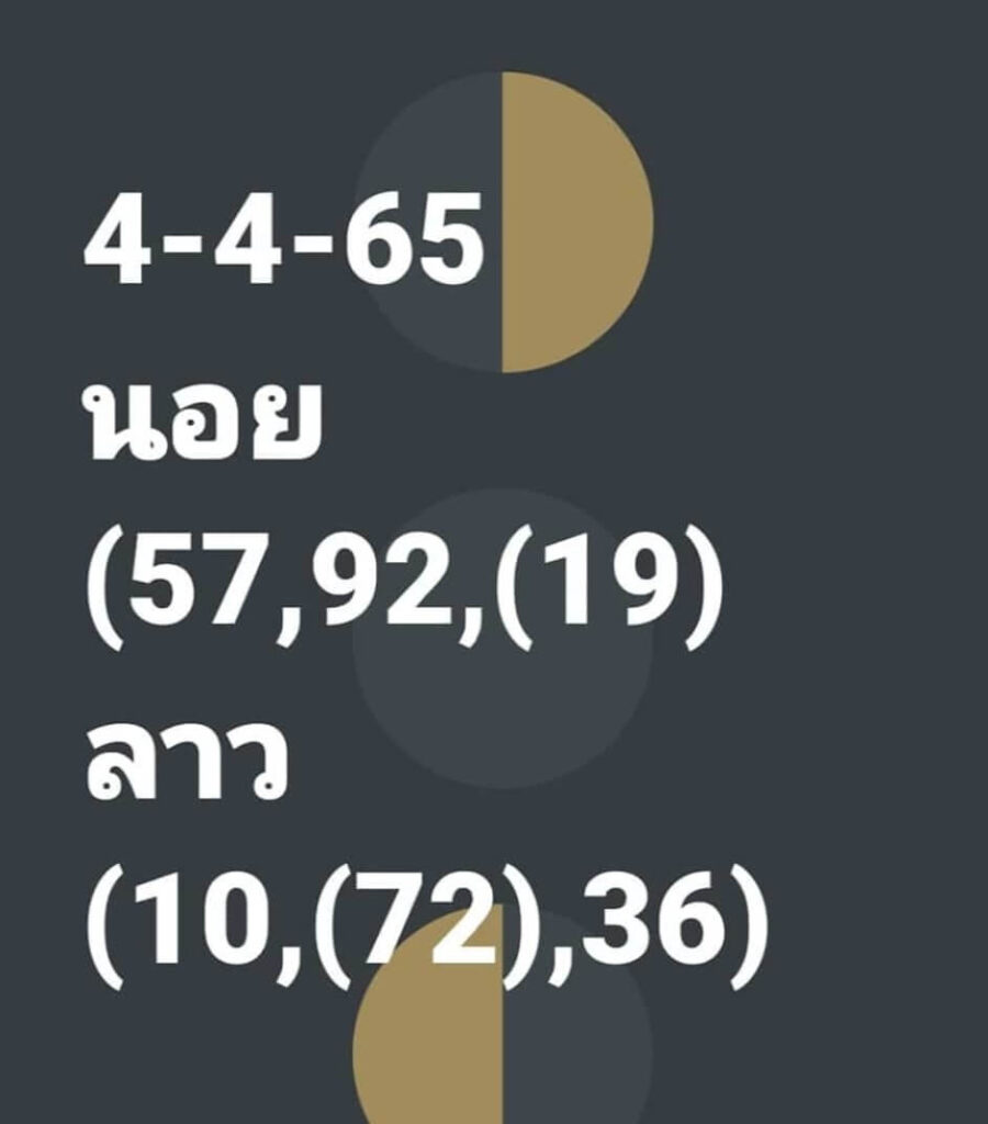 แนวทางหวยฮานอย 4/4/65 ชุดที่ 19