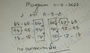 แนวทางหวยมาเลย์ 11/5/65 ชุดที่ 17