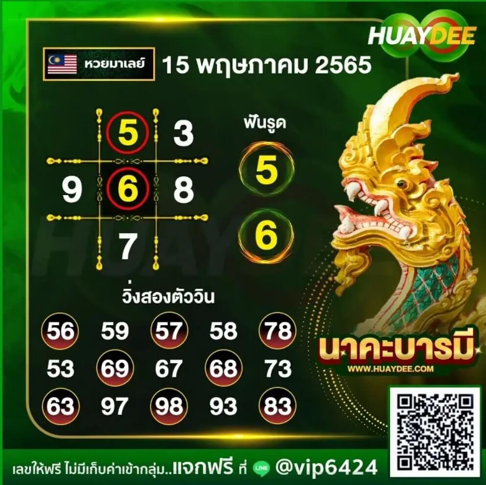 แนวทางหวยมาเลย์ 15/5/65 ชุดที่ 20