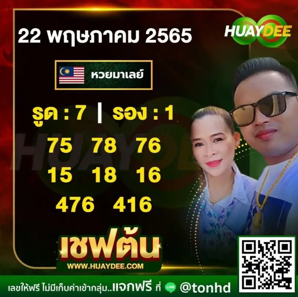 แนวทางหวยมาเลย์ 22/5/65 ชุดที่ 11