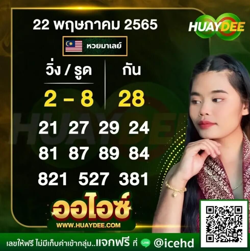 แนวทางหวยมาเลย์ 22/5/65 ชุดที่ 12