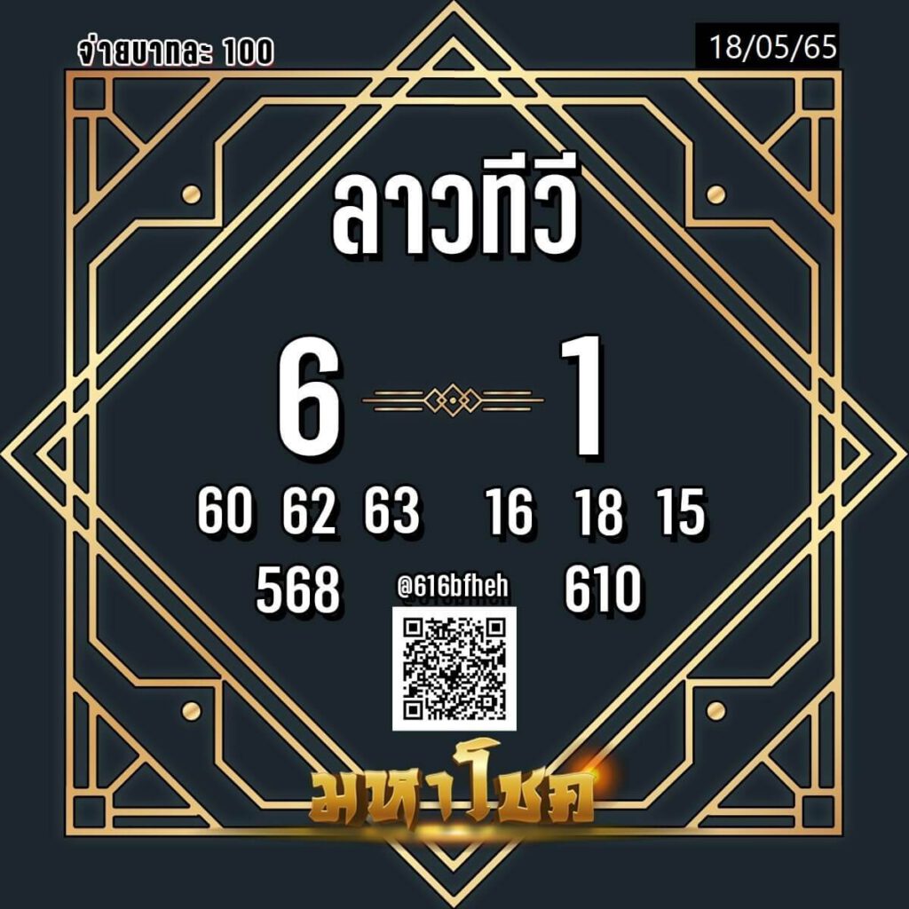 แนวทางหวยลาว 18/5/65 ชุดที่ 6