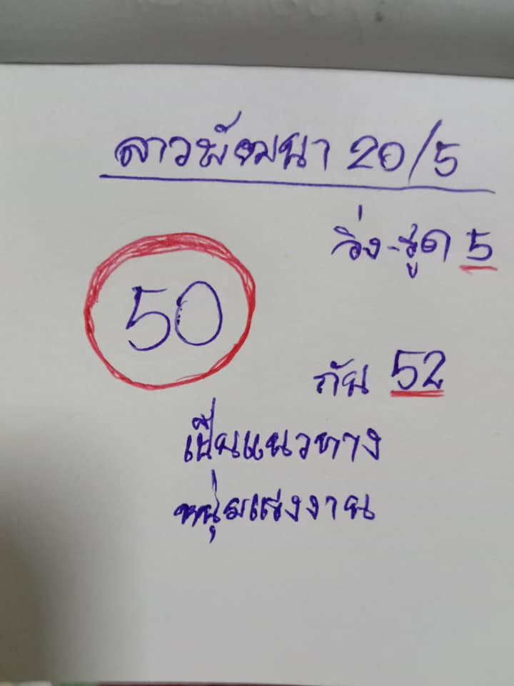 แนวทางหวยลาว 20/5/65 ชุดที่ 15