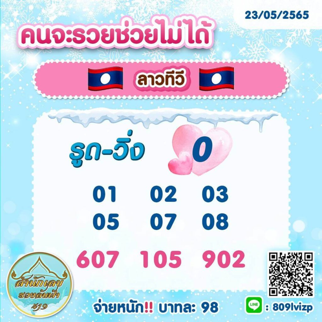 แนวทางหวยลาว 23/5/65 ชุดที่ 13