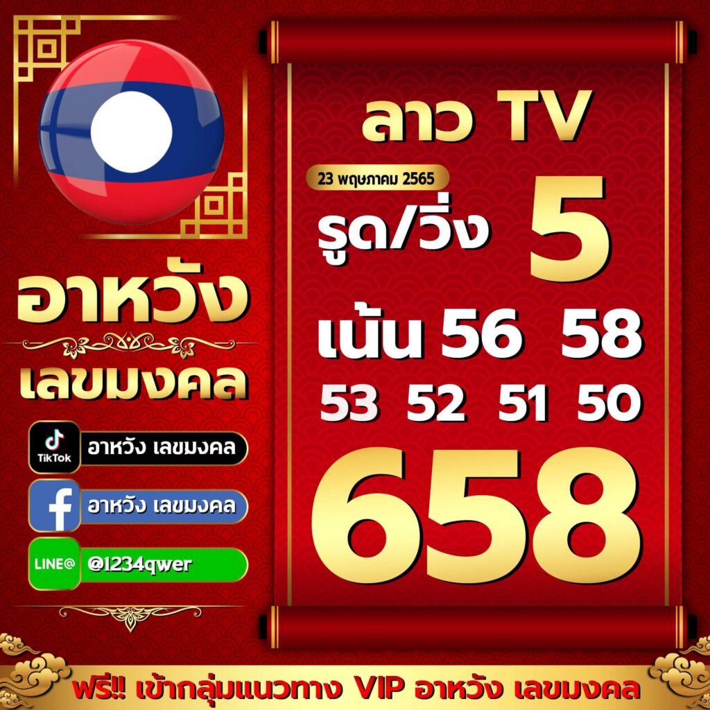 แนวทางหวยลาว 23/5/65 ชุดที่ 8